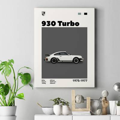 تابلو کنواس (بوم) پورش  - Porsche 930 Turbo