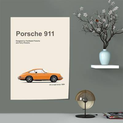 پوستر سیلک پورش  - Porsche 911 