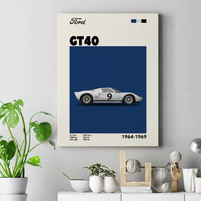 تابلو کنواس (بوم) فورد - Ford GT40