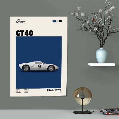 پوستر سیلک فورد - Ford GT40