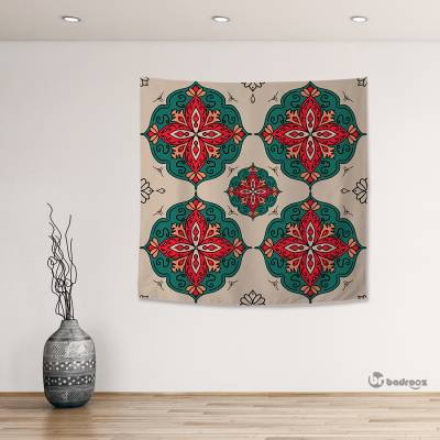 بک دراپ مربع طرح اسلیمی