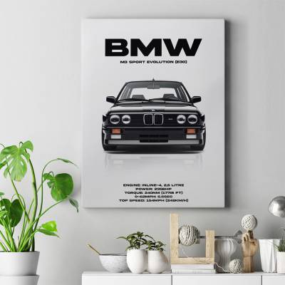 تابلو کنواس (بوم) ب‌ ام‌ و - BMW 3 Series E30