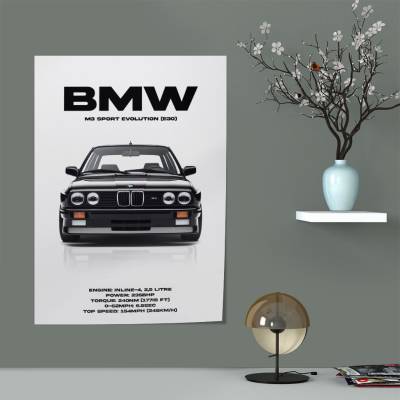 پوستر سیلک ب‌ ام‌ و - BMW 3 Series E30