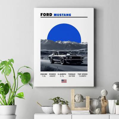 تابلو کنواس (بوم) فورد موستانگ - 1969 Ford Mustang
