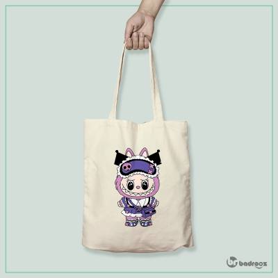 کیف خرید کتان (توت بگ) لابوبو - Labubu 7