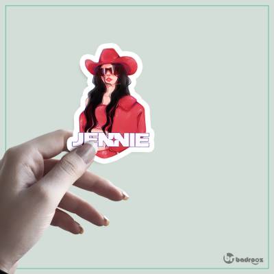 استیکر و برچسب jennie coachella