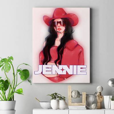 تابلو کنواس (بوم) jennie coachella