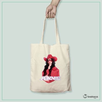 کیف خرید کتان (توت بگ) jennie coachella