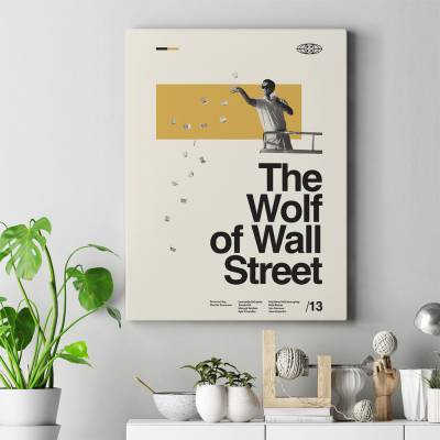 تابلو کنواس (بوم) گرگ وال استریت - The Wolf of Wall Street