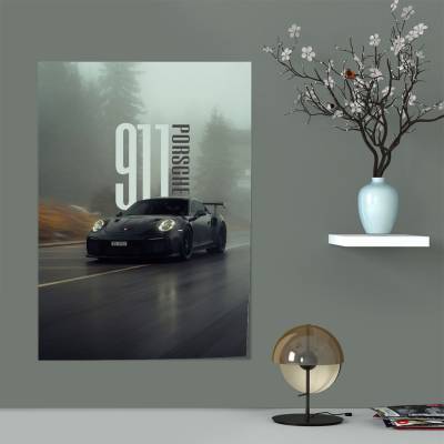 پوستر سیلک پورشه  2 - Porsche 911 