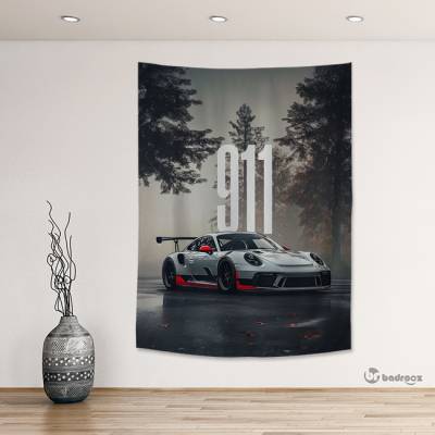 بک دراپ پورشه  3 - Porsche 911 