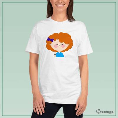 تی شرت زنانه Curly-hair girl