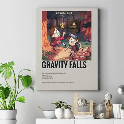 تابلو کنواس (بوم) آبشار جاذبه - Gravity Falls 3