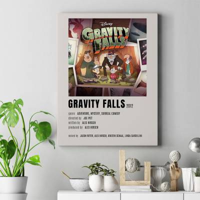 تابلو کنواس (بوم) آبشار جاذبه - Gravity Falls 7