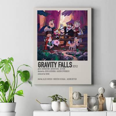 تابلو کنواس (بوم) آبشار جاذبه - Gravity Falls 16