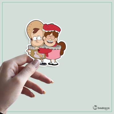 استیکر و برچسب آبشار جاذبه - Gravity Falls 31