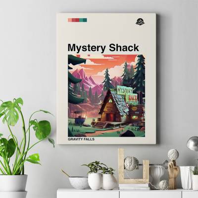 تابلو کنواس (بوم) آبشار جاذبه - Gravity Falls 41