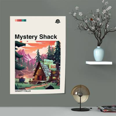 پوستر سیلک آبشار جاذبه - Gravity Falls 41