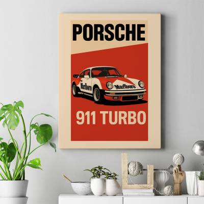 تابلو کنواس (بوم) پورشه - Porsche 911 Turbo