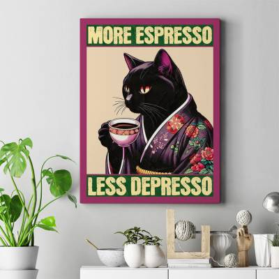 تابلو کنواس (بوم) More Espresso