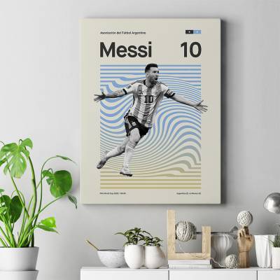 تابلو کنواس (بوم) لیونل مسی - Lionel Messi 3