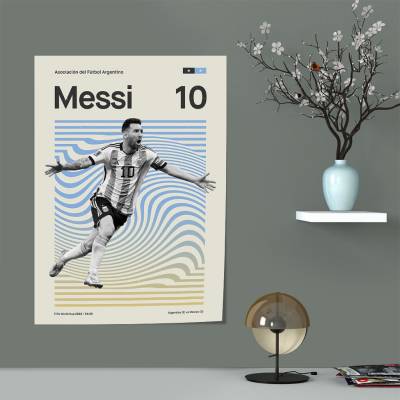 پوستر سیلک لیونل مسی - Lionel Messi 3