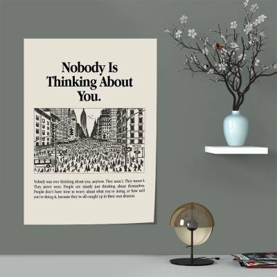پوستر سیلک NoBody