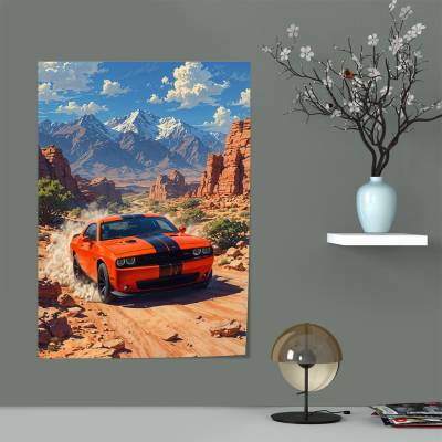 پوستر سیلک  دوج چلنجر - Dodge challenger