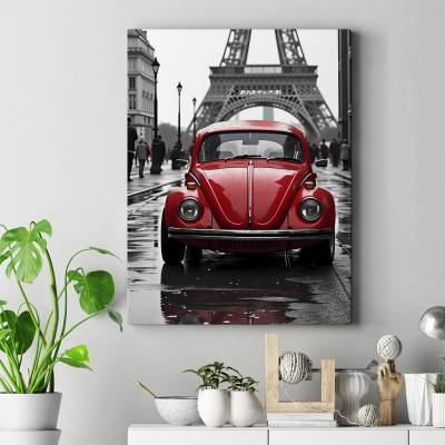 تابلو کنواس (بوم) فولکس‌واگن بیتل - Volkswagen Beetle