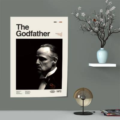 پوستر سیلک پدرخوانده - The Godfather