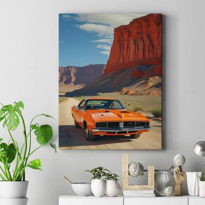 تابلو کنواس (بوم) دوج چارجر 1969 - Dodge Charger
