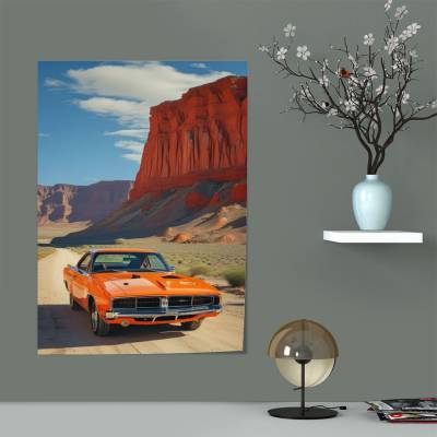 پوستر سیلک دوج چارجر 1969 - Dodge Charger