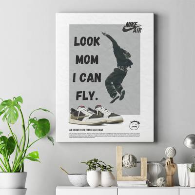 تابلو کنواس (بوم) ایر جردن تراویس اسکات - Air Jordan Travis Scott