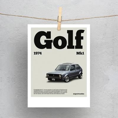 پولاروید(فتوکارت) فولکس واگن گلف - Volkswagen Golf MK1