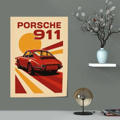 پوستر سیلک پورشه - Porsche 911 