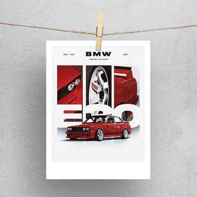 پولاروید(فتوکارت) بی ام و 2 - BMW E30 