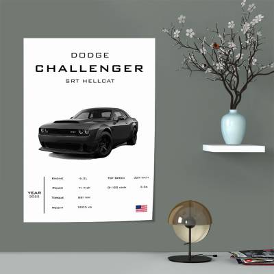 پوستر سیلک دوج چلنجر - Dodge Challenger