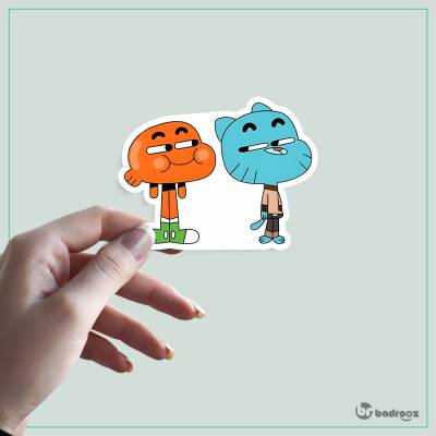 استیکر و برچسب گامبال و داروین (Gumball & Darwin)-1