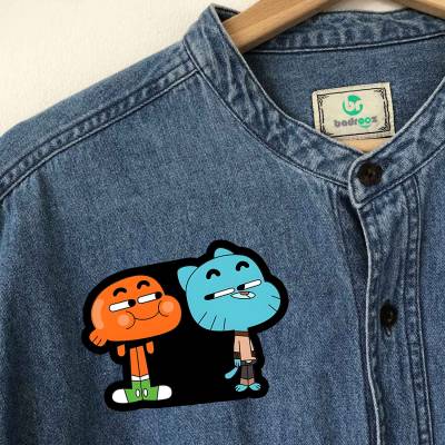 پچ حرارتی (برچسب لباس) گامبال و داروین (Gumball & Darwin)-1