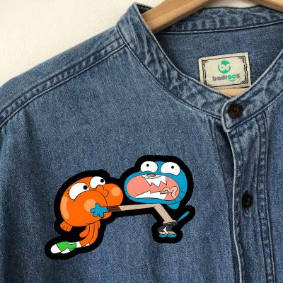 پچ حرارتی (برچسب لباس) گامبال و داروین (Gumball & Darwin)-2
