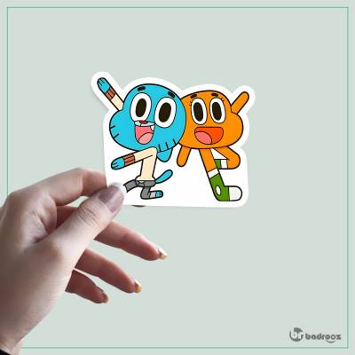 استیکر و برچسب گامبال و داروین (Gumball & Darwin)-3