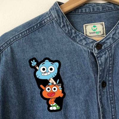 پچ حرارتی (برچسب لباس) گامبال و داروین (Gumball & Darwin)-4