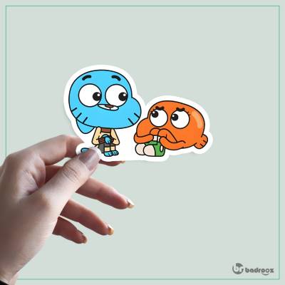 استیکر و برچسب گامبال و داروین (Gumball & Darwin)-5