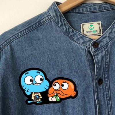 پچ حرارتی (برچسب لباس) گامبال و داروین (Gumball & Darwin)-5
