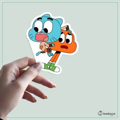 استیکر و برچسب گامبال و داروین (Gumball & Darwin)-6