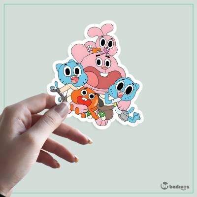 استیکر و برچسب دنیای شگفت انگیز گامبال (The Amazing World of Gumball)
