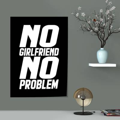 پوستر سیلک no girlfriend