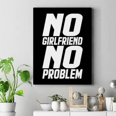 تابلو کنواس (بوم) no girlfriend