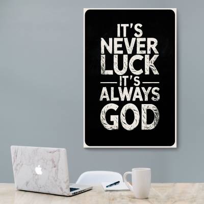 شاسی  its never luke its always god