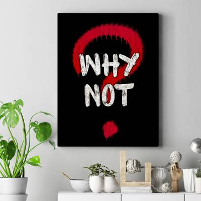 تابلو کنواس (بوم) why not?